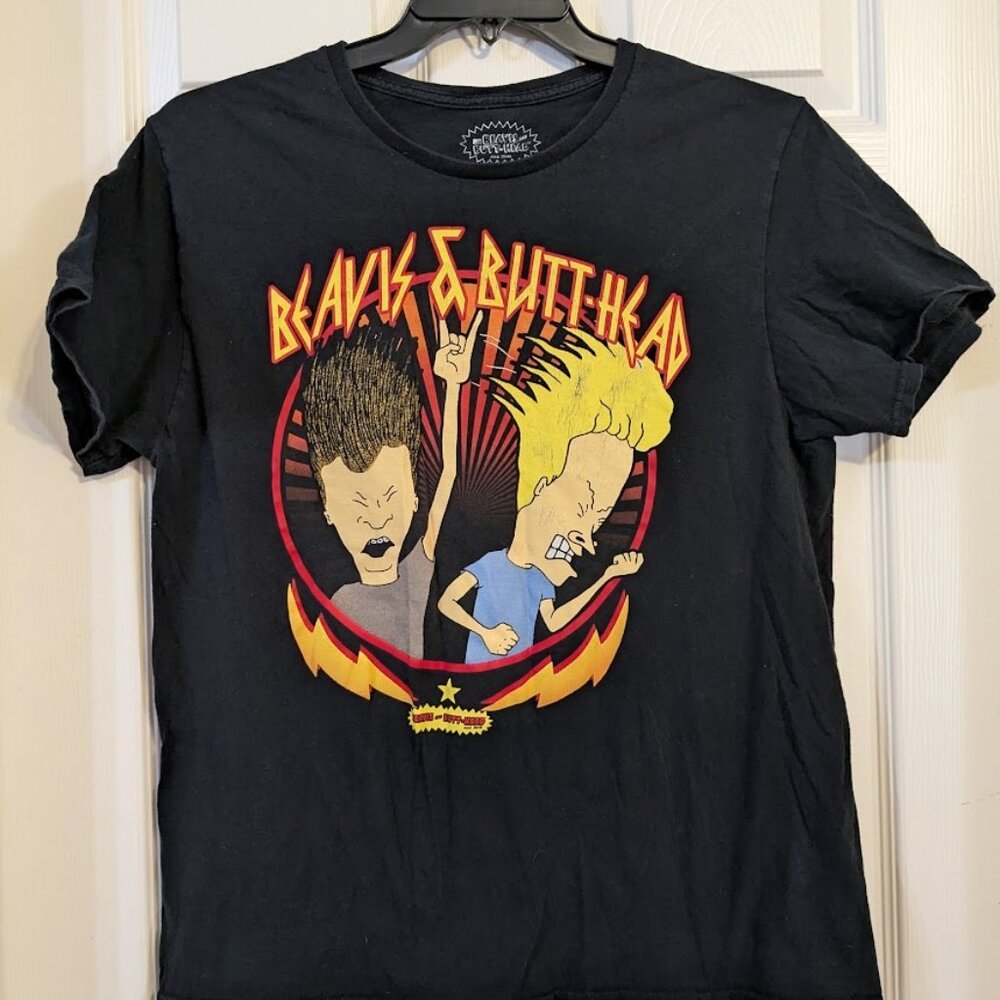 Beavis and Butt-Head MTV Graphic Tee - Size Large - 90s Style